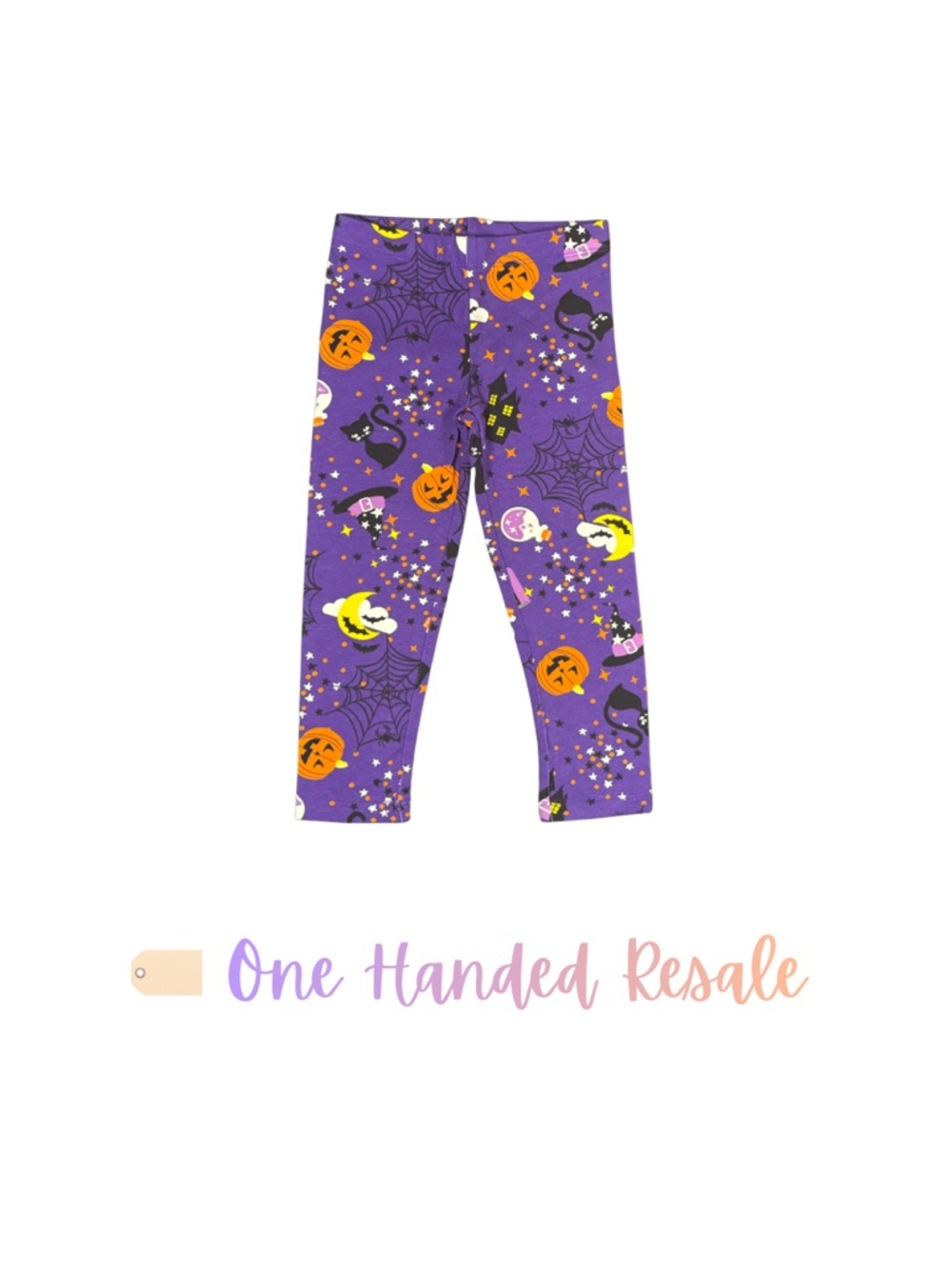 🕸️ The Children's Place Kids Purple Halloween Fun Leggings 2T